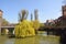 Covered bridge in Nuremberg.