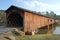 Covered Bridge at Sunset