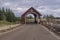 Covered entrance to an estate farm Oregon