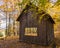 Covered shelter in woods