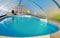 Covered swimming pool