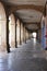 Covered Walkway with Arches in Cuzco, Peru