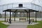 A COVID-19 closed public picnic shelter in Scarborough, Ontario.