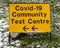 Covid-19 Community Test Centre in Chingford, London