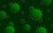Covid-19 Corona Virus concept. Virus Wuhan from China. Green background.