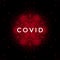 Covid 19 Coronavirus Black Red Abstract Background