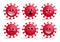 Covid-19 coronavirus emoji vector set. Covid-19 corona virus smileys emoji and emoticon.