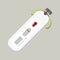 Covid-19 Coronavirus express testing with blood sample. Vector icon.