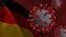 Covid 19 Coronavirus with German flag
