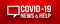 Covid-19 Coronavirus News and Help banner. 3D rendering illustration