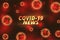 Covid-19 coronavirus news updates banner with floating virus