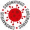 COVID-19 Coronavirus pandemic icon symbol