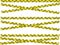 Covid-19 coronavirus and quarantine Caution biohazard black and yellow striped borders warning banner caution strip