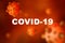 COVID-19 coronavirus under microscope, 3d illustration. SARS-CoV-2 corona virus outbreak in China, deadly infection spread in