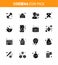 Covid-19 icon set for infographic 16 Solid Glyph Black pack such as ribbon, hiv, head, cancer, virus infection