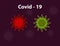 Covid-19 influenza corona virus background. Corona isus