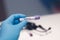 COVID-19 laboratory blood test coronavirus background concept