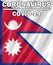 COVID-19 on Nepal Flag