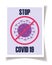 Covid 19 prevention stop coranavirus disease pneumonia pandemic poster