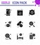 Covid-19 Protection CoronaVirus Pendamic 9 Solid Glyph Black icon set such as pill, virus, safeguard, safety, mask