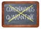 Covid-19 quarantine cancelled - blackboard sign