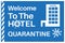 Covid-19 quarantine hotel vector illustration - UK to open quarantine hotels for travelers arriving in the uk from February 15th