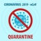 Covid-19 quarantine sign