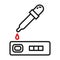 Covid-19 rapid test antibody antigen icon