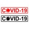 COVID-19 stylish simple text corona virus infection