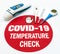 Covid-19 temperature check. Infrared, digital and classic thermometer. Coronavirus fever examination concept