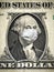 COVID-19 in USA, President Washington with face mask on dollar money note. Coronavirus affects global stock market