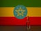 COVID 19 vaccine and Ethiopia flag.