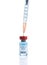 Covid 19 vaccine. Medical ampoules and syringe isolated