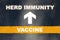 Covid-19 vaccine safety concept and start to recovery idea