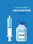 Covid-19 Vacctination Poster. Vector illustration