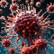 Covid-19 virus in detail - ai generated image