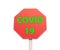 covid 19 virus on stop sign. Coronavirus pandemy