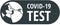 Covid-19 virus swab test icon
