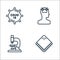 covid line icons. linear set. quality vector line set such as handkerchief, microscope, headache