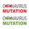 COVID mutation vector banner illustration.