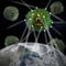 Covid pathogens as aliens attacking earth