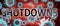 Covid and shutdowns, pictured by word shutdowns and viruses to symbolize that shutdowns is related to corona pandemic and that