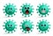 Covid19 corona virus emoji icon vector set. Covid-19 coronavirus smileys emoji and emoticon.