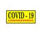 Covid19 stamp yellow corona