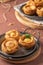 Covilhetes, pastries filled with Maronese veal meat, traditionally baked in black clay molds. Typical pastries of Vila Real,