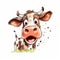 Cow cartoon illustration