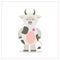 Cow cute plush toys Funny zoo, toy sewn, button. Cartoon