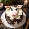 Cow Face Mousse Cake - Delightful And Whimsical Dessert