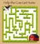 Cow going home maze game