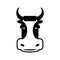 Cow head sign. Bull face symbol. Farm animal